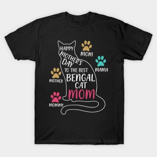 Happy mother's day to the best bengal cat mom T-Shirt